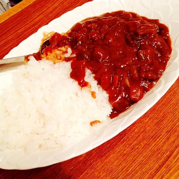 ナスと大根と玉ねぎの野菜カレー